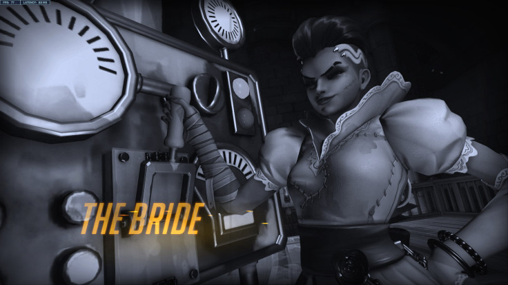 Sombra dressed as The Bride