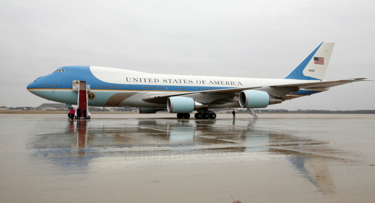 Air Force One at Joint Base Andrews in Maryland