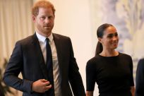 Prince Harry (left) and his wife Meghan Markle (right) stunned the monarchy by announcing they were quitting royal duties and moving to the United States in early 2020