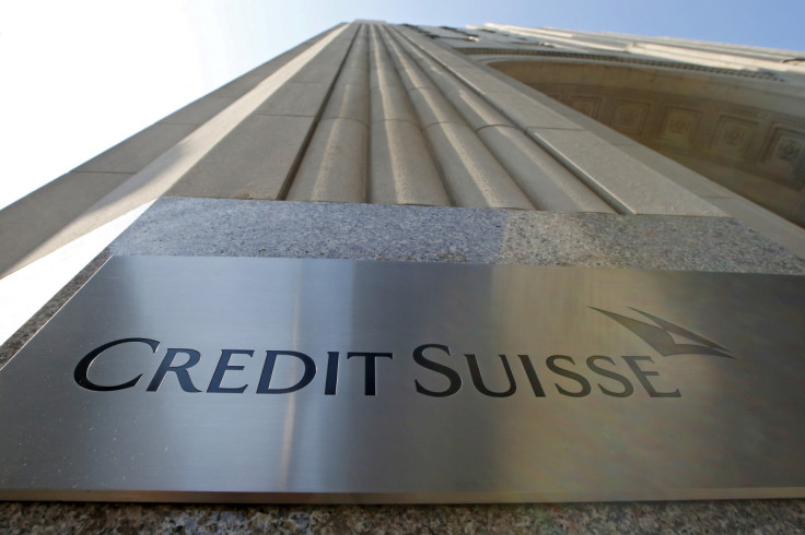 A Credit Suisse sign is seen on the exterior of their Americas headquarters in the Manhattan borough of New York City