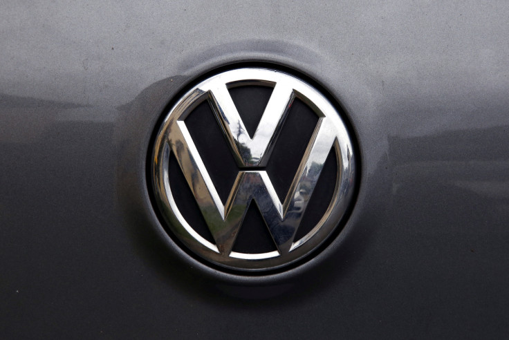 A Volkswagen logo is seen on one of the German automaker's cars in a street in Sydney, Australia