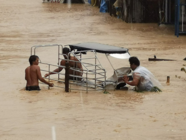 Flooding due to Tropical Storm Nalgae in Boac, Marinduque, Philippines
