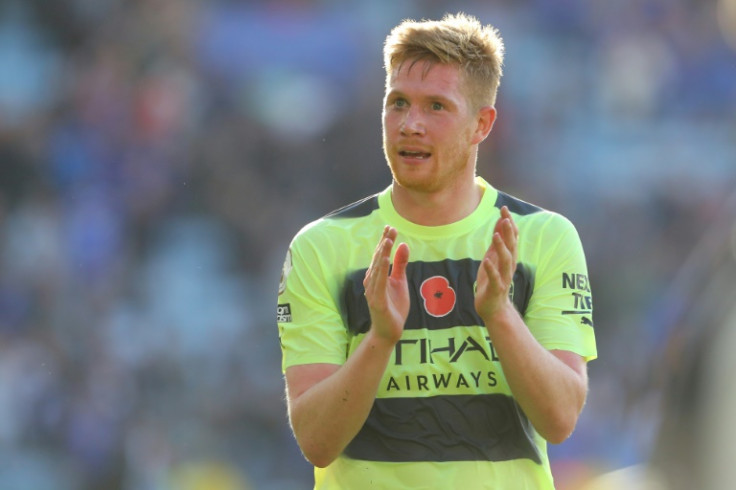 Belgian brilliance: Kevin De Bruyne's free-kick sent Manchester City top of the Premier League