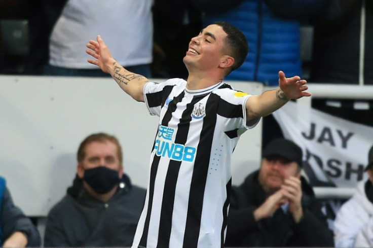 Miguel Almiron scored his sixth goal in six games as Newcastle thrashed Aston Villa