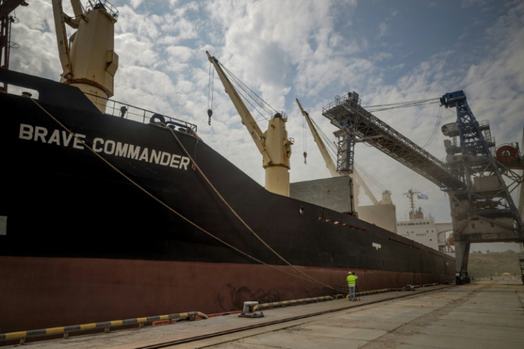 Kyiv's maritime grain exports were halted after Russia suspended its participation in a landmark deal allowing the vital shipments