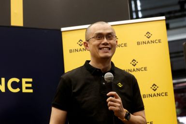 Zhao Changpeng, founder and chief executive officer of Binance, attends a conference in Paris