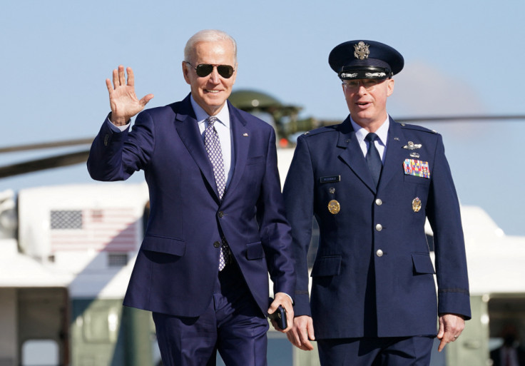 Biden departs Washington from Joint Base Andrews