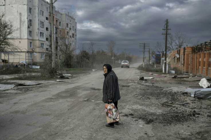 The Russians left behind little but boobie-traps and ruins after fleeing the Kherson region village of Arhanhelske