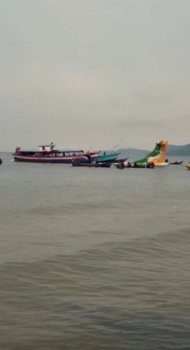 A view of rescue mission of Precision Air plane, at Lake Victoria