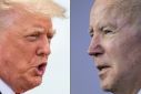US President Joe Biden (left) rebuked extremist supporters of 'defeated president' Donald Trump in Philadelphia