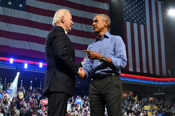 Former US president Barack Obama and incumbent President Joe Biden appeared together in Pennsylvania, on November 5, three days ahead of the midterm election