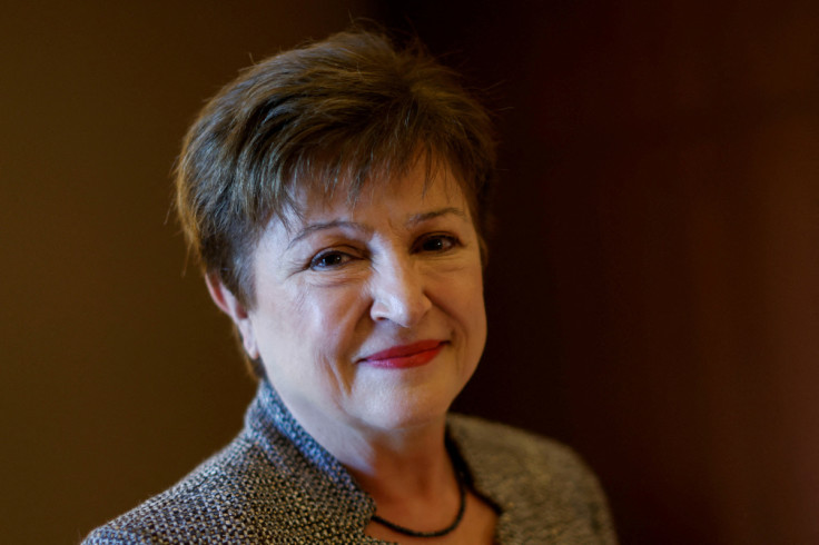 IMF Managing Director Kristalina Georgieva attends an interview, in Berlin