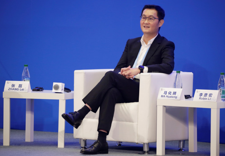 Tencent Holdings Ltd Chairman and CEO Pony Ma attends a forum at the fifth WIC in Wuzhen