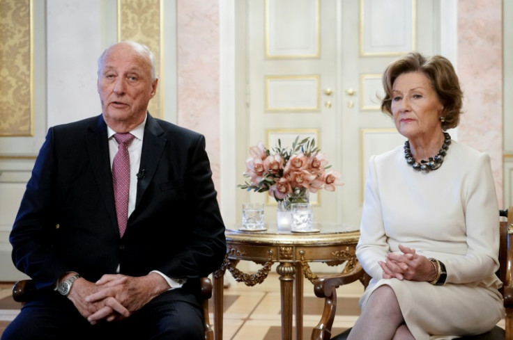 Norway's King Harald, here seen with Queen Sonja, said he was 'sorry' the princess would no longer represent the royal family