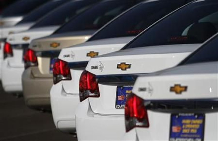 Chevrolet Cruze vehicles are displayed at courtesy Chevrolet dealership in Phoenix