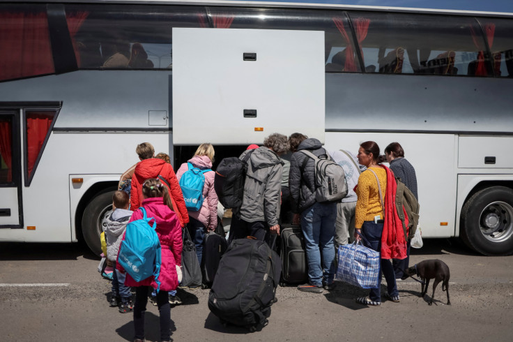 People flee from Russia's invasion of Ukraine, in Zaporizhzhia