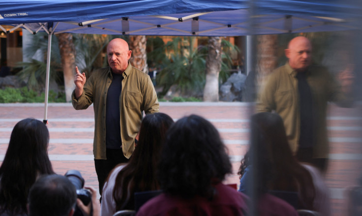 U.S. Senator Mark Kelly attends a campaign event