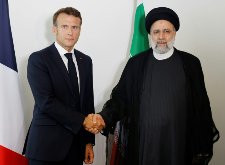 Activists slammed Macron's decision to meet Iranian President Ebrahim Raisi in September