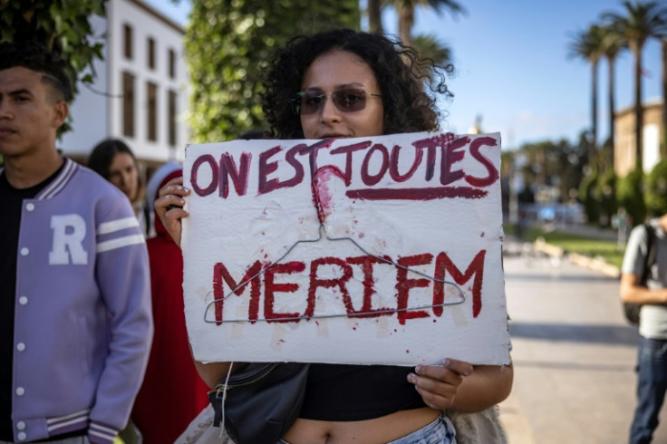 Activists at a September demonstration in Morocco call for abortion rights reform after a 14-year-old girl died following a clandestine abortion