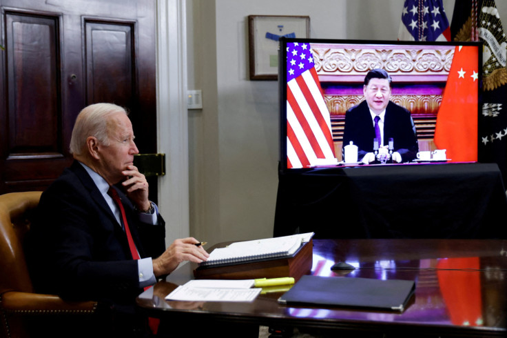 U.S. President Joe Biden speaks virtually with Chinese leader Xi Jinping