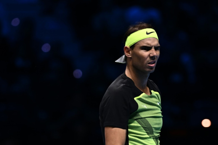 Rafael Nadal reacts as he heads to defeat against Taylor Fritz
