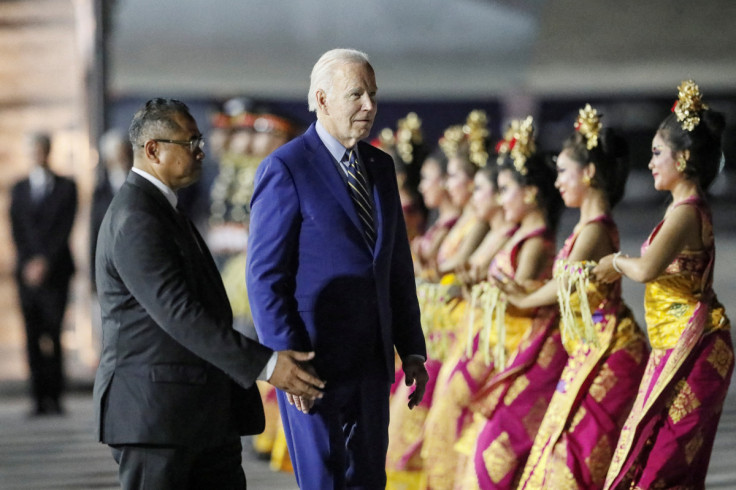 U.S. President Joe Biden arrives in Bali for the G20