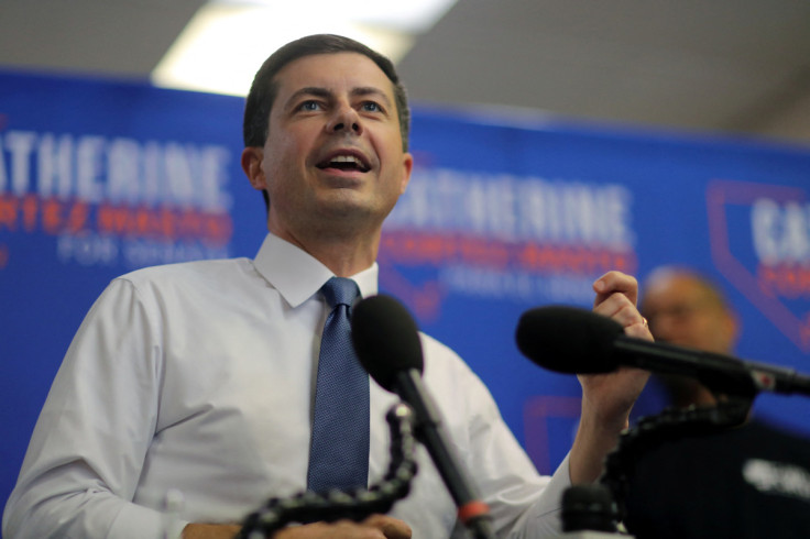 U.S. Secretary of Transportation Pete Buttigieg  joins a rally to support Democratic Senator Cortez Masto in Henderson