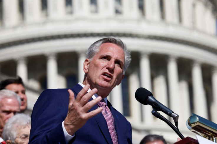 House Minority Leader McCarthy speaks during a news conference in Washington