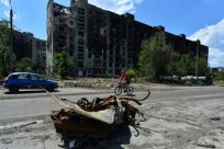 Ukraine's eastern city of Severodonetsk was a target for heavy shelling by Russian forces