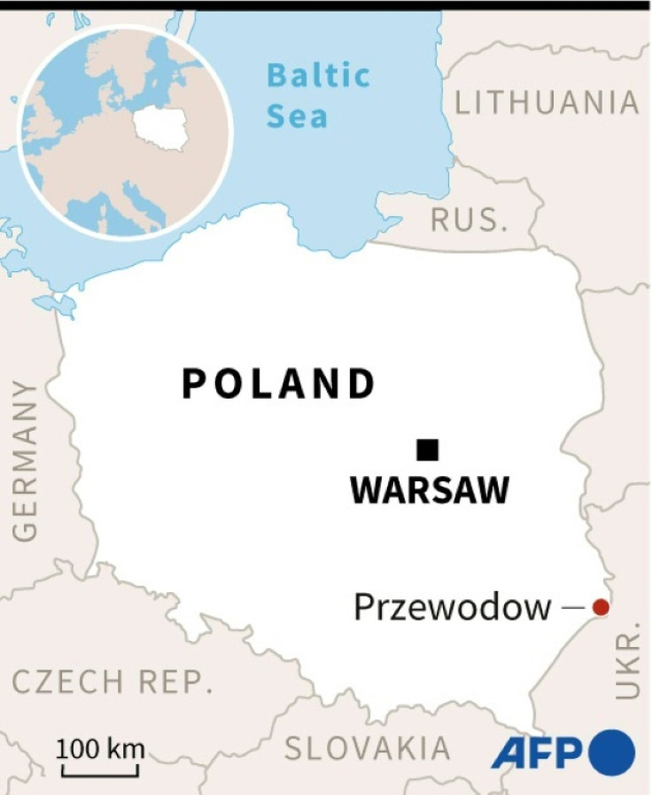 Map locating Przewodow in Poland