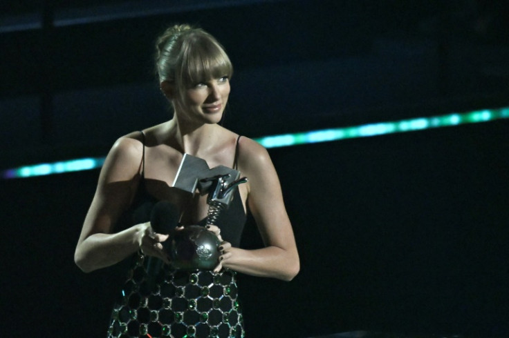 Taylor Swift, shown here at the 2022 MTV Europe Music Awards in Düsseldorf on November 13, 2022