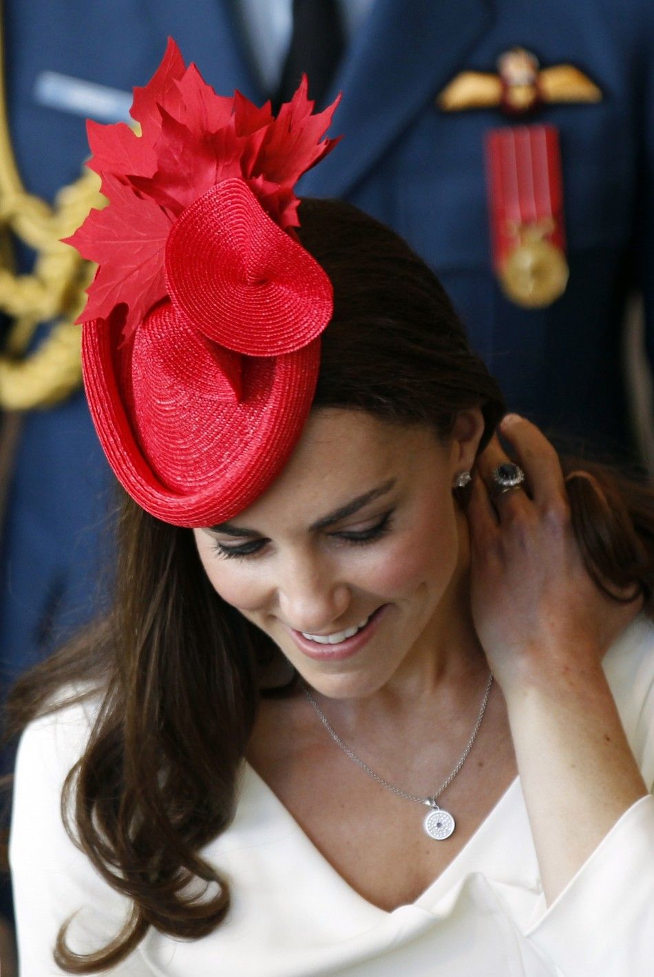 Stunning Kate Middleton celebrates Canada Day in Reiss dress.