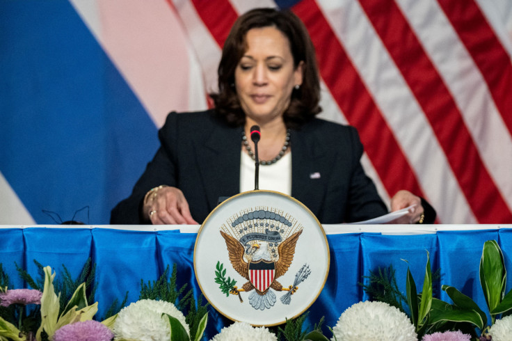 U.S. Vice President Kamala Harris holds a roundtable with Civil Society on Climate and Clean Energy in Bangkok