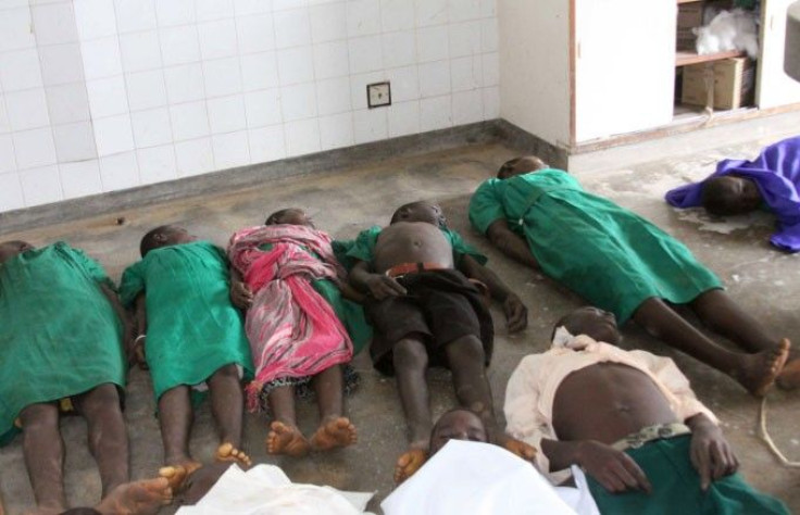 Bodies of children lie on the floor at a local morgue after they were killed when lightning hit a classroom at a school in Kiryandongo, 210 km (130 miles) north of Uganda&#039;s capital Kampala, June 29, 2011