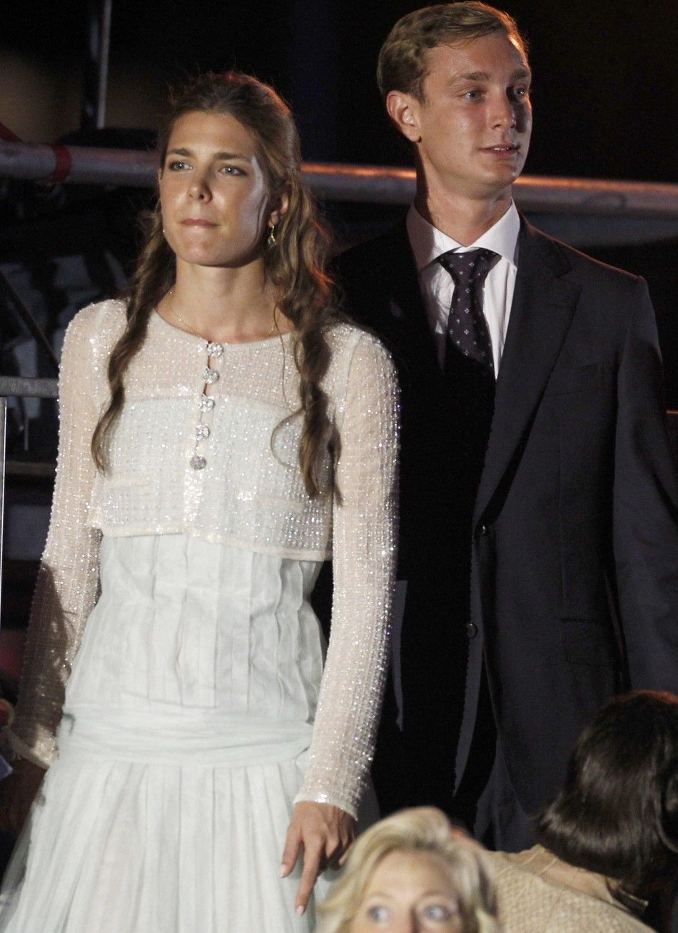  Charlotte Casiraghi and her brother Pierre attend a concert by French composer and musician Jean-Michel Jarre in the Harbour of Monaco