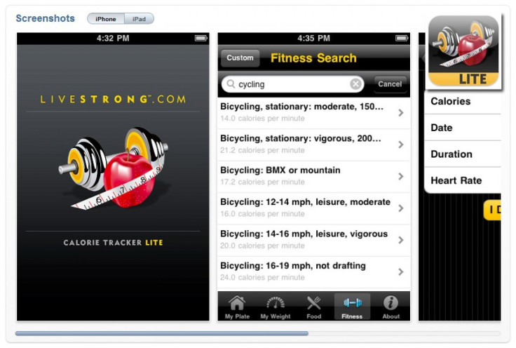 Calorie Tracker (Healthcare & Fitness) - Top 50 must-have iPad apps