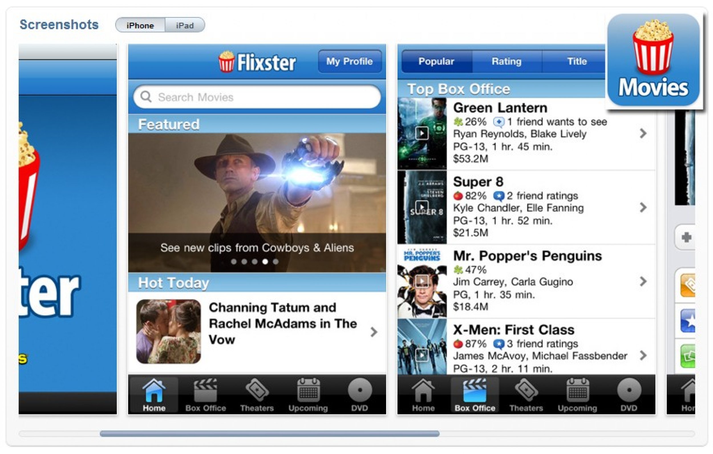 Movies by Flixster Entertainment - Top 50 must-have iPad apps