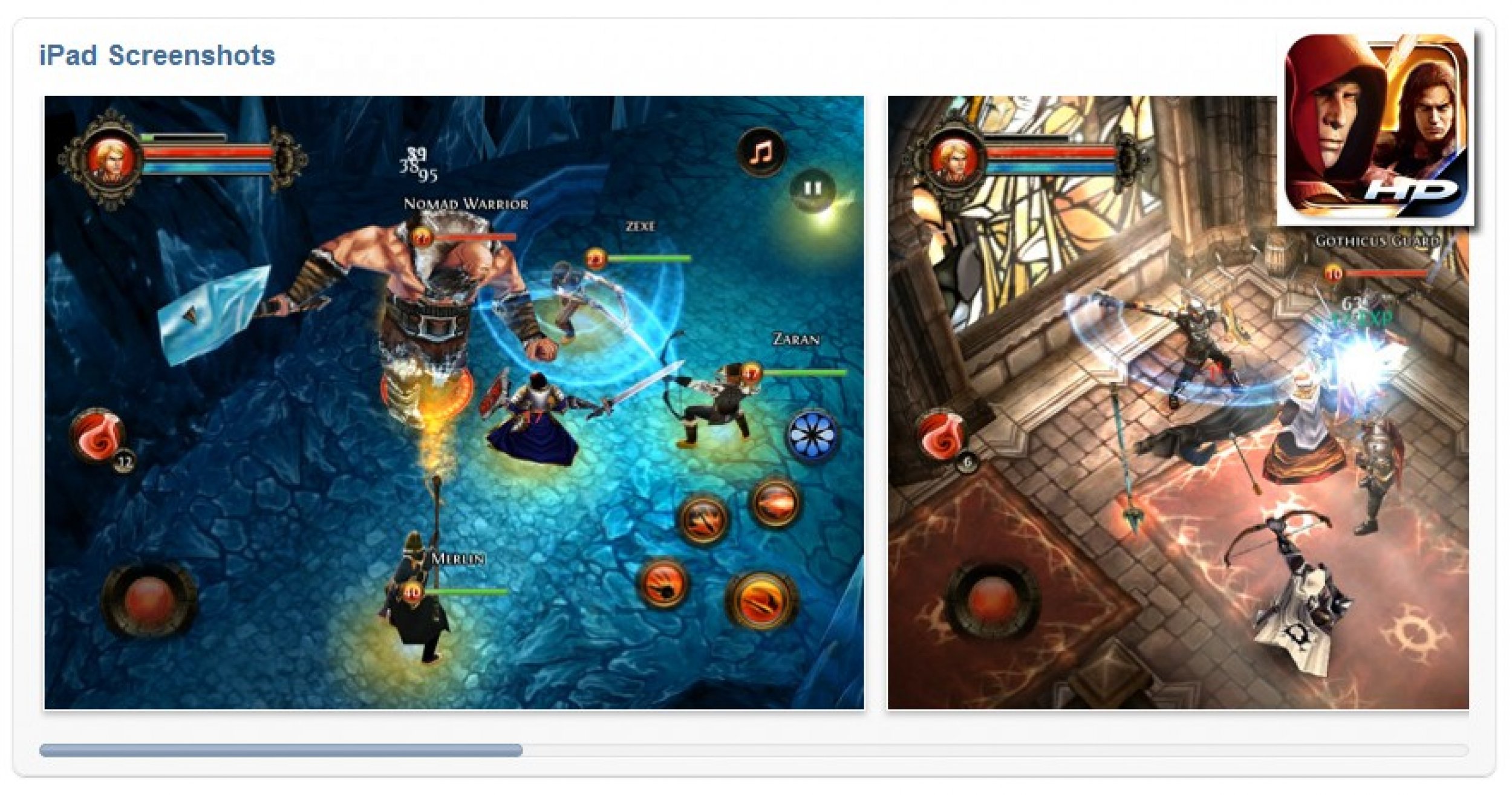 Dungeon Hunter Game - Top 50 must-have iPad apps