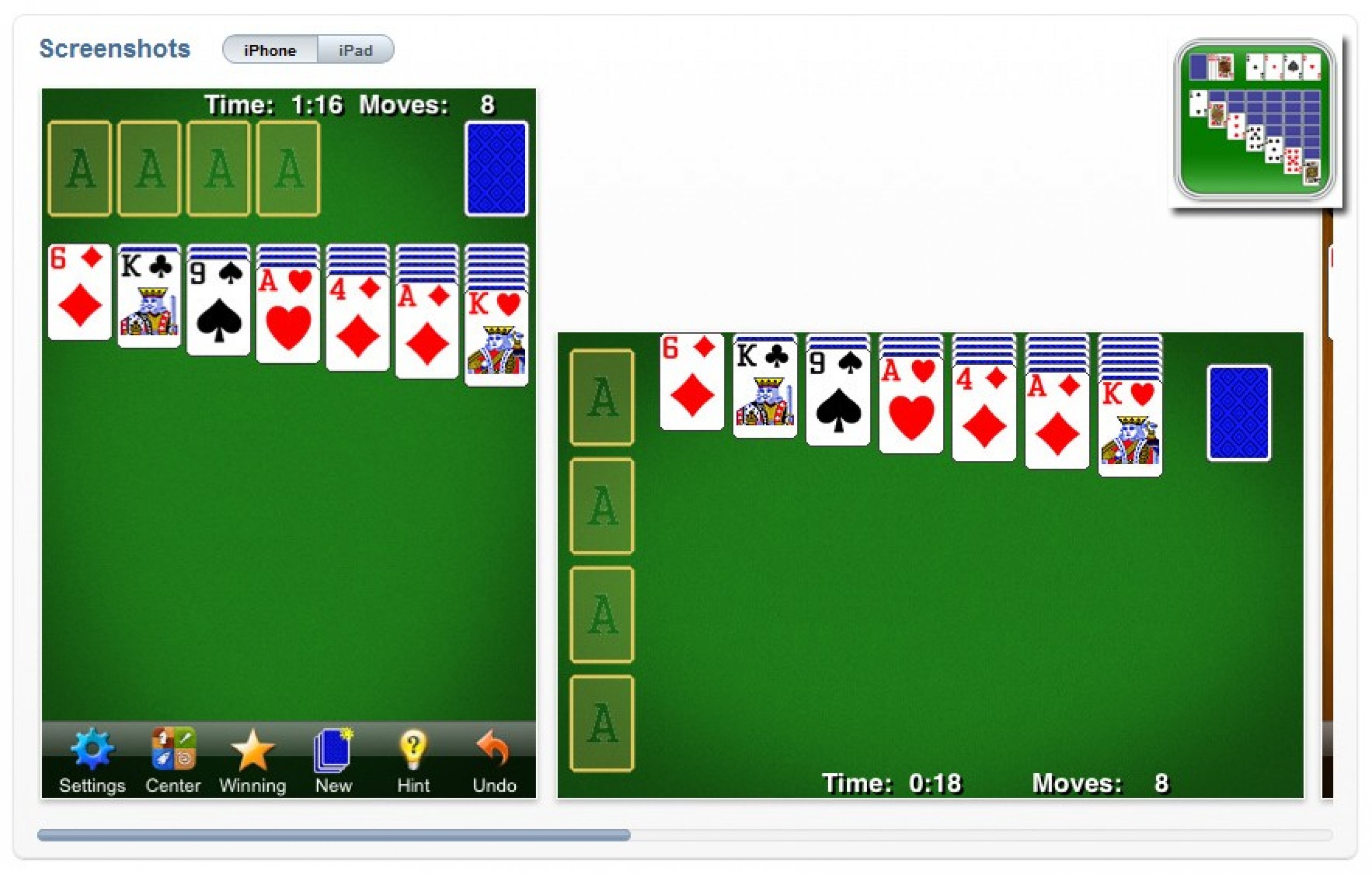 Solitaire Game - Top 50 must-have iPad apps