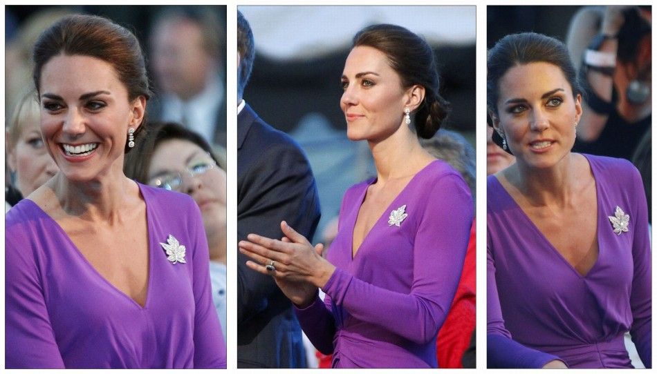 Kate Middleton in Issa London purple dress