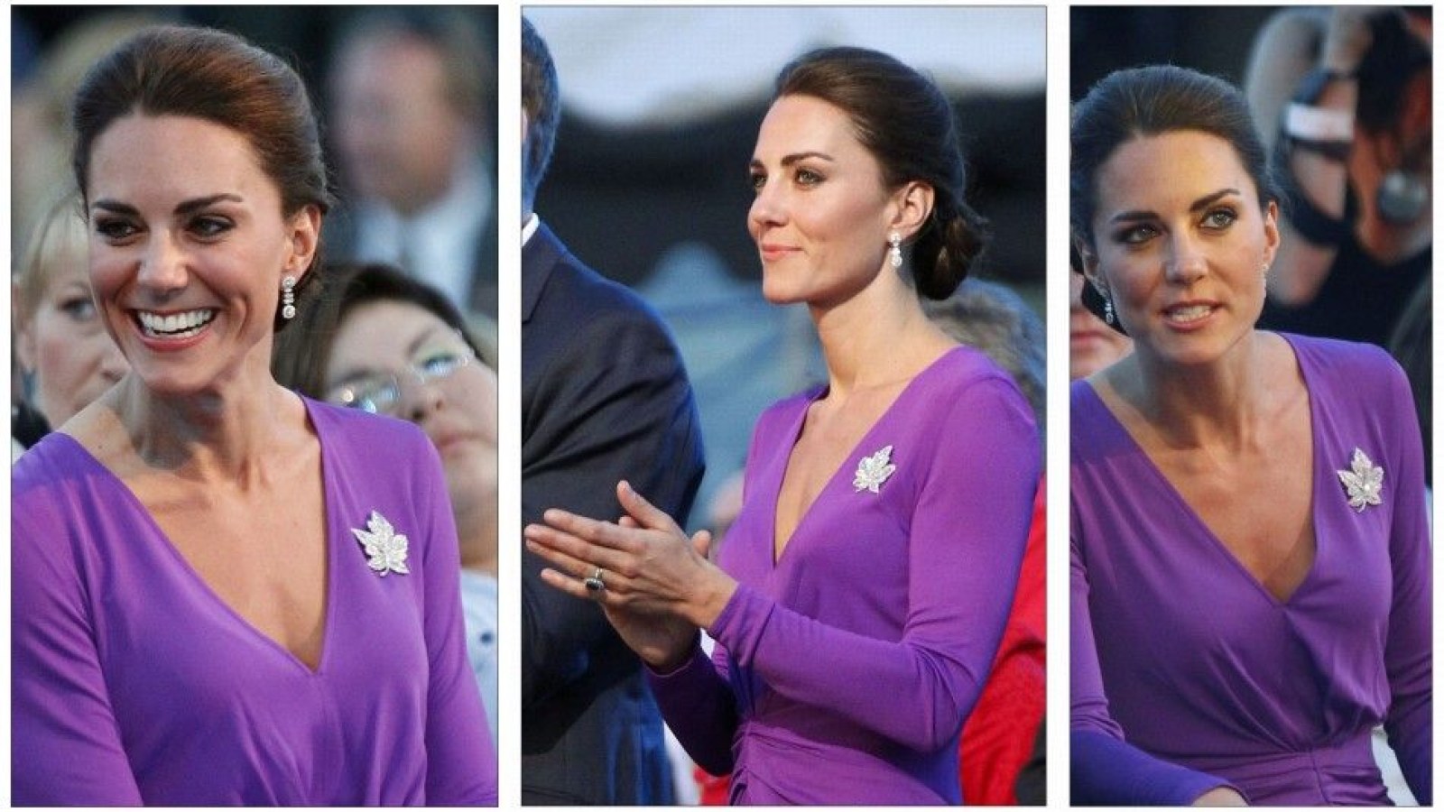 kate middleton purple issa dress Kate's in purple Issa dress for Canada Day evening celebrations