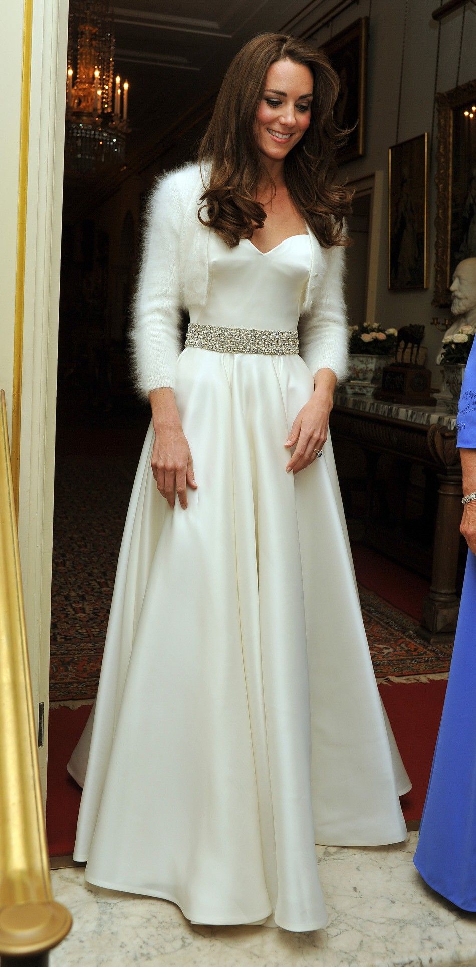 Kate Middleton in Alexander McQueen for her wedding reception
