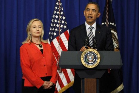 U.S. President Barack Obama and Secretary of State Hillary Clinton