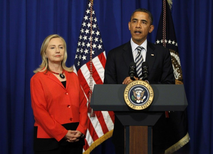 U.S. President Barack Obama and Secretary of State Hillary Clinton