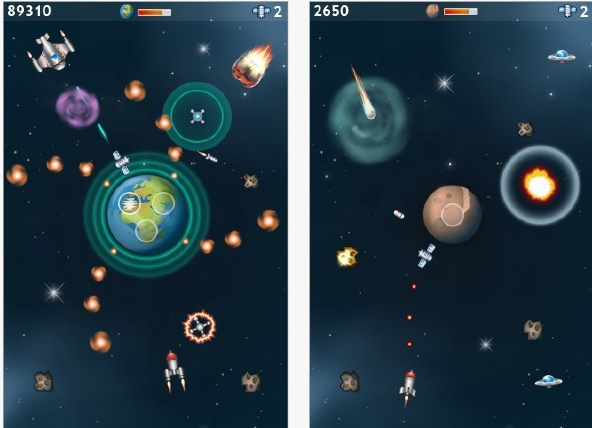 Orbital Defender Lite iPhone Screenshots