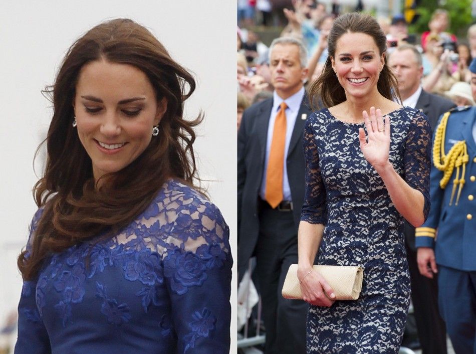 Kate Middleton in two Erdem lace dresses