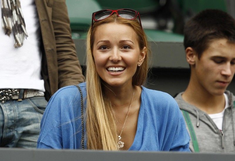 Jelena Ristic, the girlfiend of Novak Djokovic of Serbia