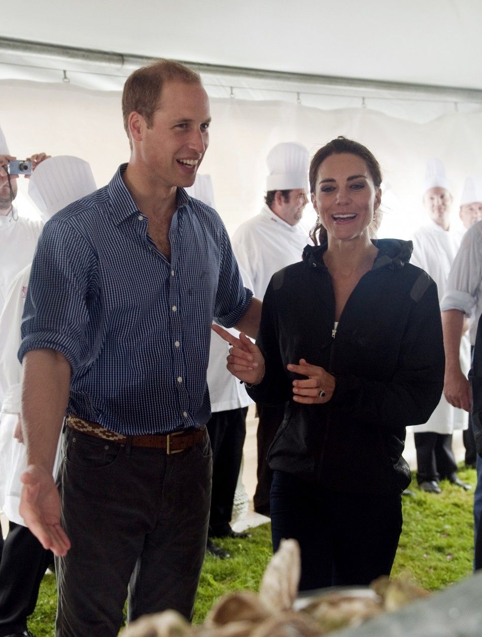 Britains Prince William and his wife Catherine, Duchess of Cambridge