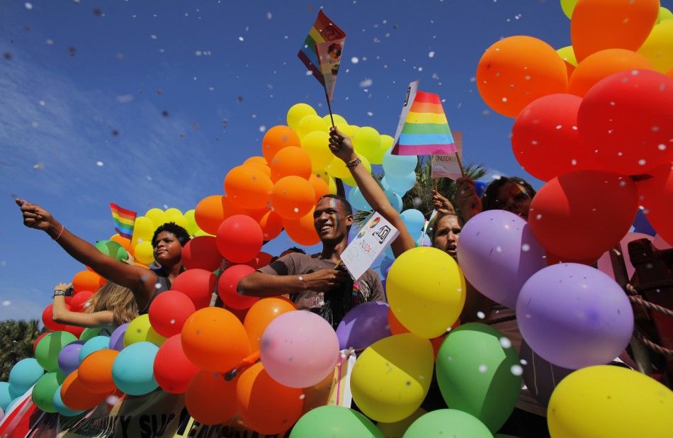 Gay pride parade in Santo Domingo.