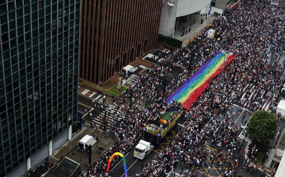 15th Gay Pride Parade in Sao Paulo.